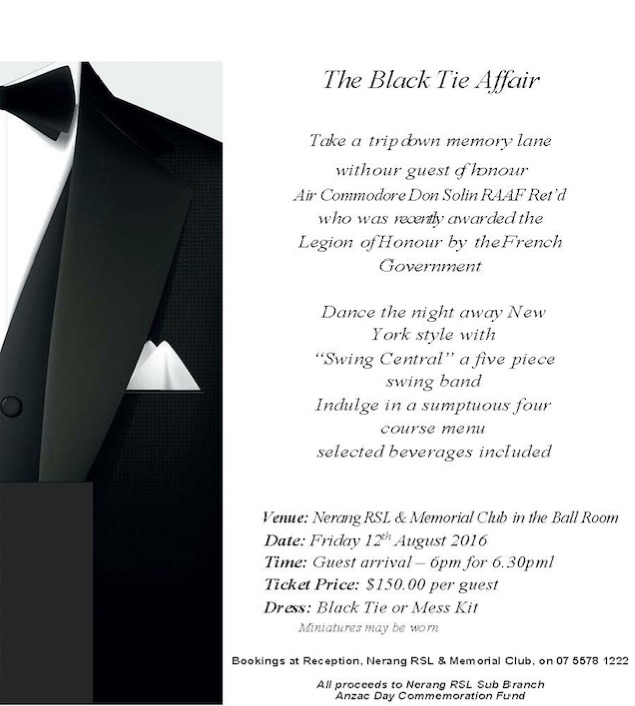 black tie dinner